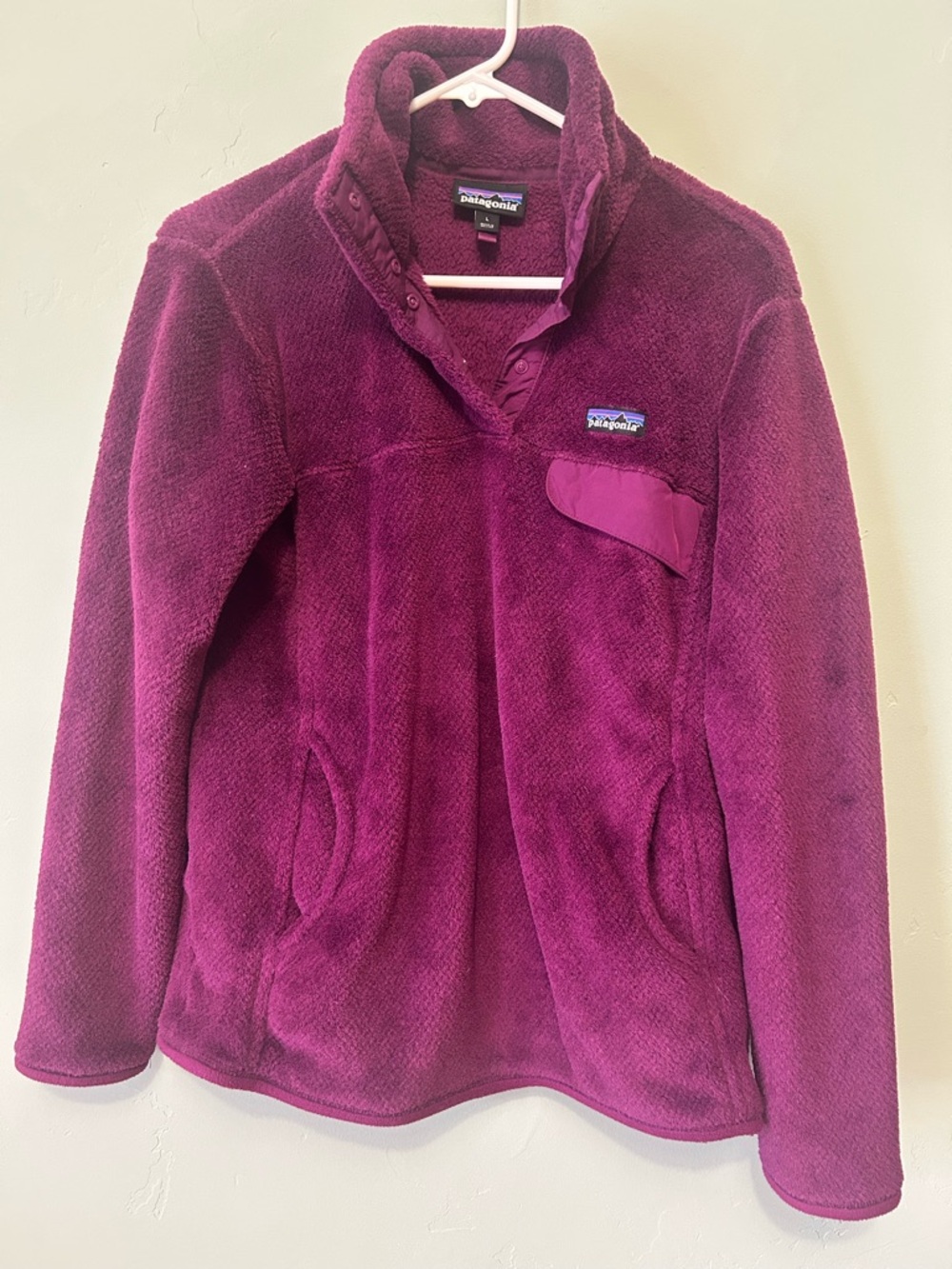 Patagonia Women’s Purple/Magenta Fleece Quarter Button Jacket